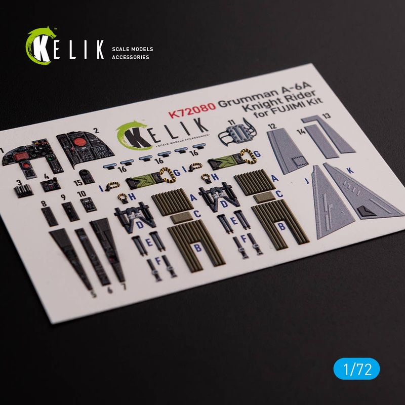 1/72 Grumman A-6A Knight Rider interior 3D decals for Fujimi Kit