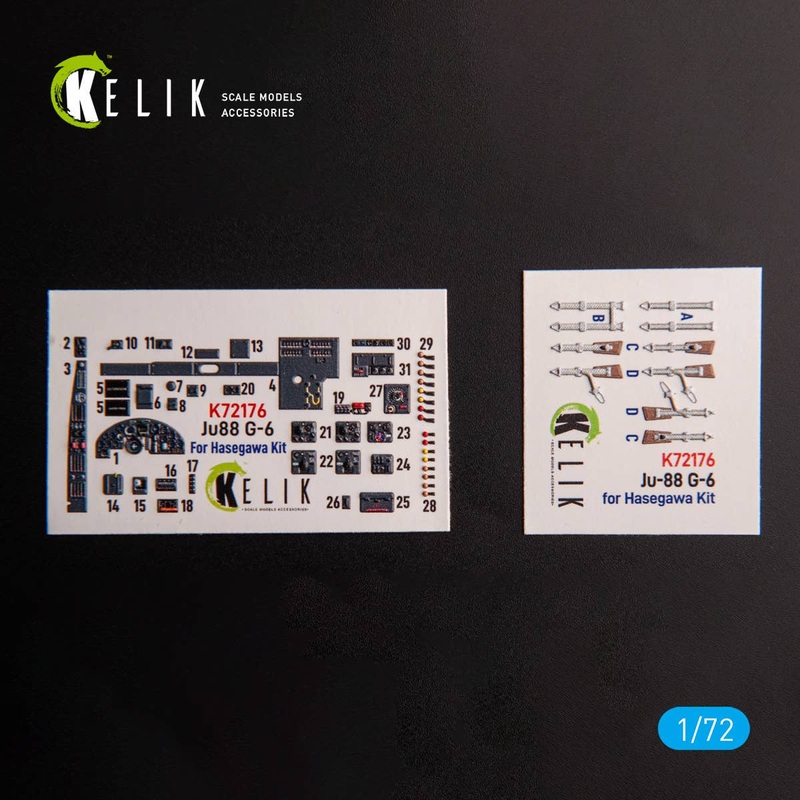 1/72 Ju88 g-6 - interior 3D decals for Hasegawa kit