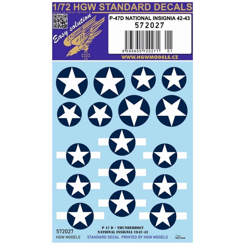 1/72 P-47D National Insignia 1942-43