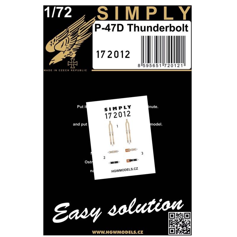 1/72 P-47D Thunderbolt Seatbelt (Simply Edition - Relief Print)