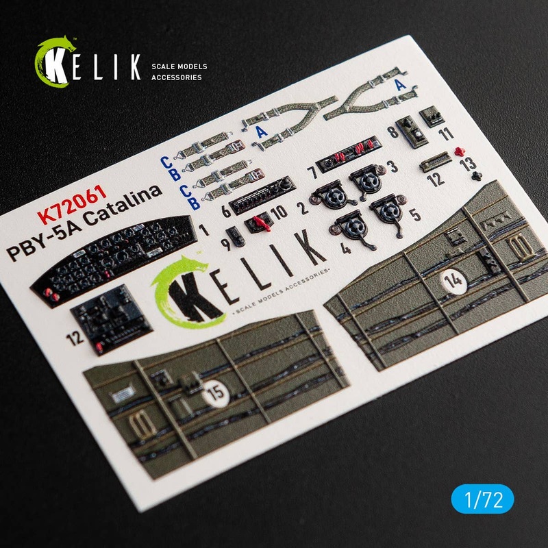 1/72 PBY-5A Catalina interior 3D decals for Academy kit