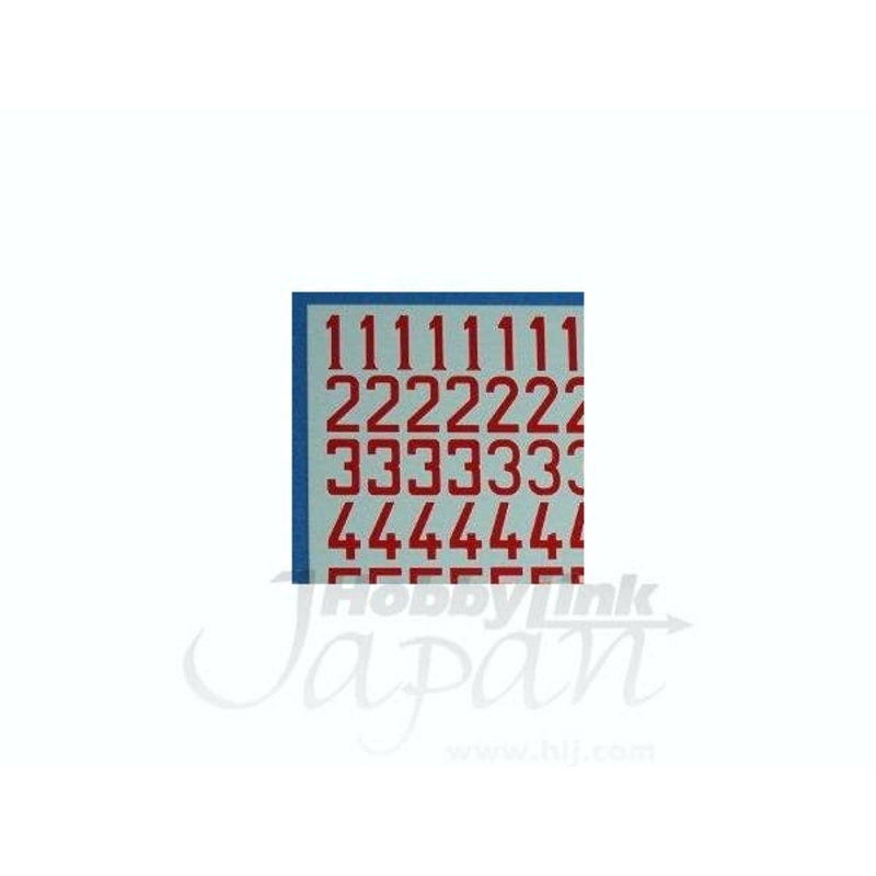 1/72 Romanian Postwar Aircraft Numbers: Red with White Border
