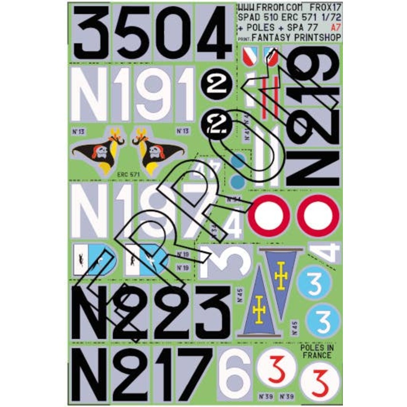 1/72 SPAD 510 alternate, ERC 571, Poles in France, SPA 77, etc