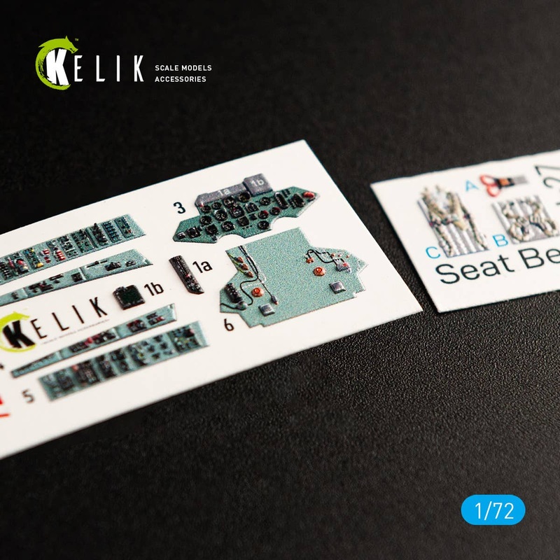1/72 SU-27 interior 3D decals for Trumpeter kit