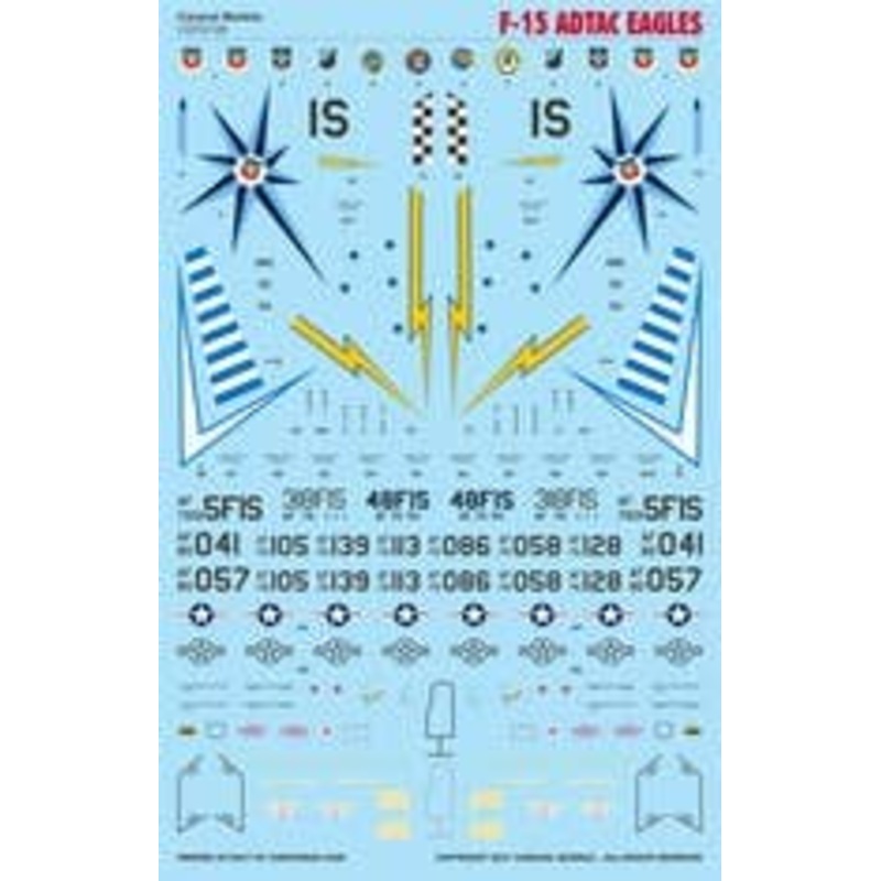 1/72 US Air Force F-15 ADTAC Eagles Decal