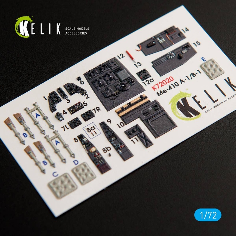 Me-410 A-1/B-1 Interior 3D Decal for Fine Molds kit