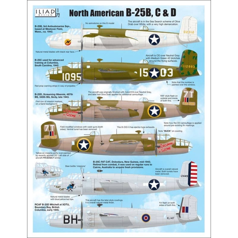 1/72 B-25B, C & D