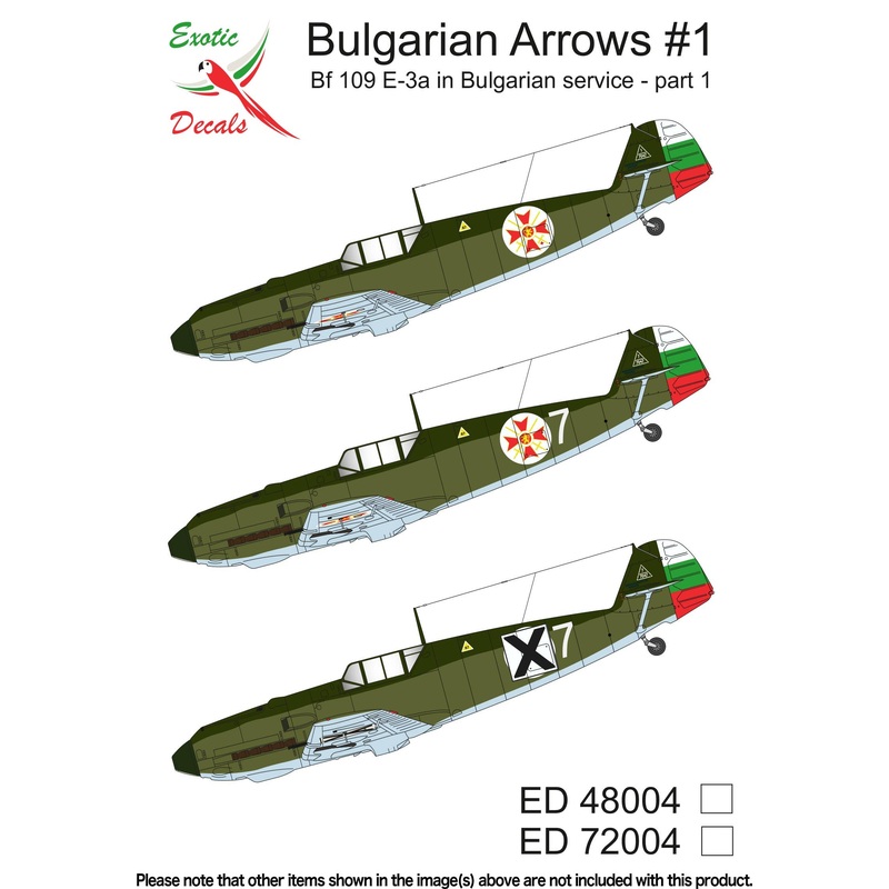 1/72 Bulgarian Arrows #1 Bf 109 E-3a in Bulgarian service - part 1