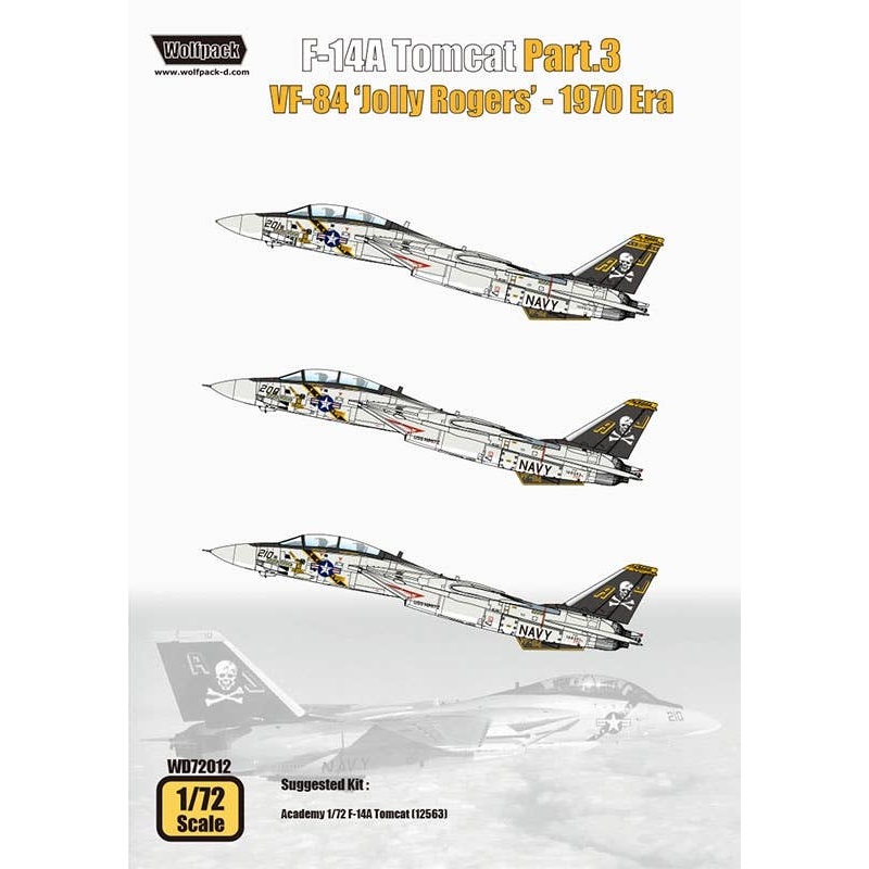 1/72 F-14A Tomcat Part.3 - VF-84 'Jolly Rogers' - 1970 Era (for Academy)