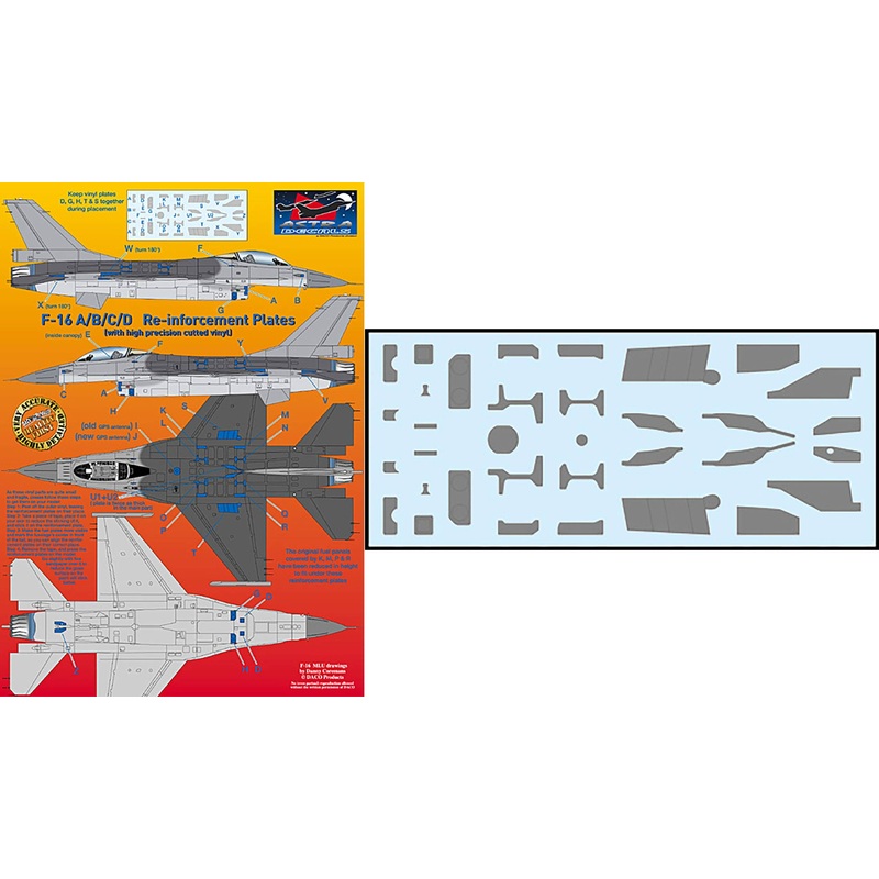 1/72 F-16A / B / C / D Reinforcement Plate