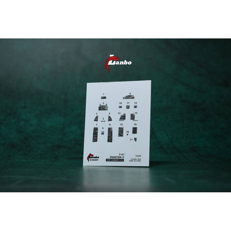 1/72 F-4J 3D interior decal (for. ACADEMY)