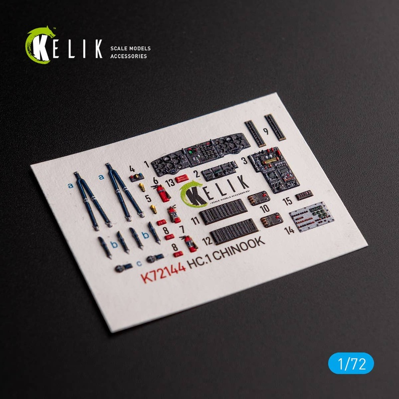 1/72 HC.1 Chinook - interior  3D decals for Airfix  kit