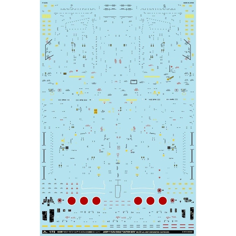 1/72 JASDF F-15J/DJ Eagle Caution Data Ver.3.0 with MSIP Configuration I Aircraft