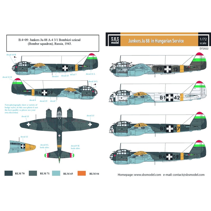 1/72 Junkers Ju 88 in Hungarian Service
