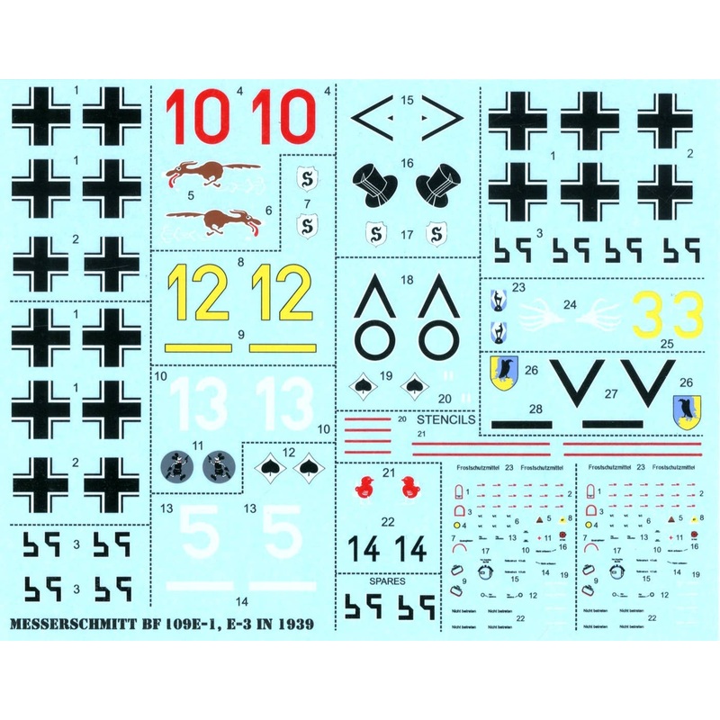 1/72 Messerschmitt BF 109E Early Emils