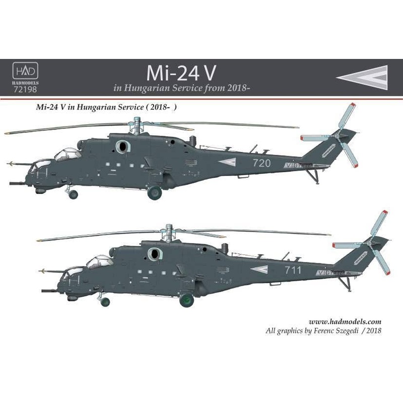 1/72 Mi-24 V in Hungarian Service from 2018 Decal Sheet