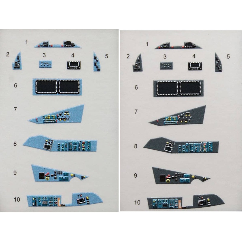 1/72 SU-57 3D-Printed & Coloured Interior On Decal Paper (for Zvezda kit) (2 version blue & grey panel colour)(reissued QD72004b + QD72004g)