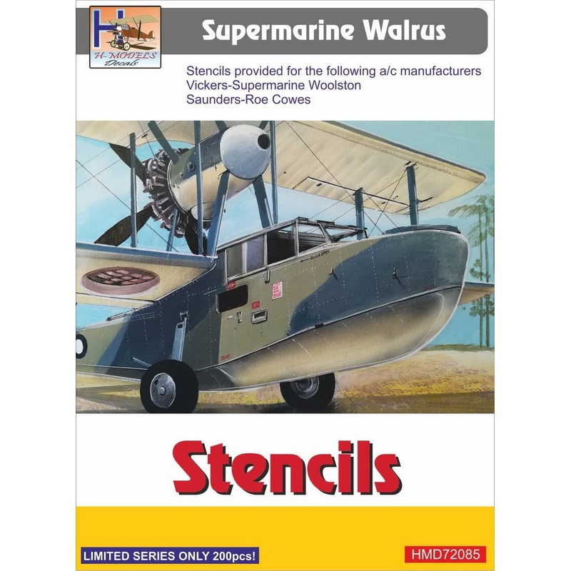1/72 Supermarine Walrus Stencils