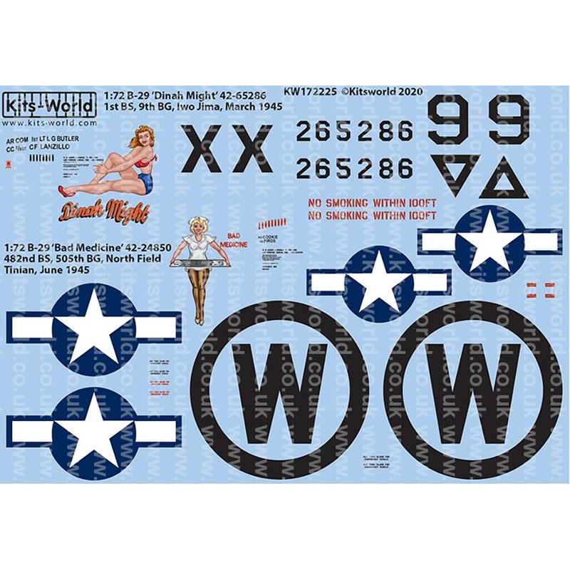 1/72 WW.II US Forces B-29 Superfortress Decal Set 5
