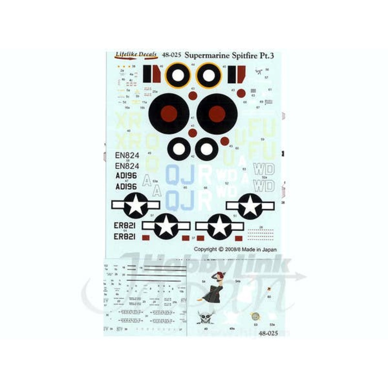 1/48 Supermarine Spitfire Part 3 Japanese Edition Decal