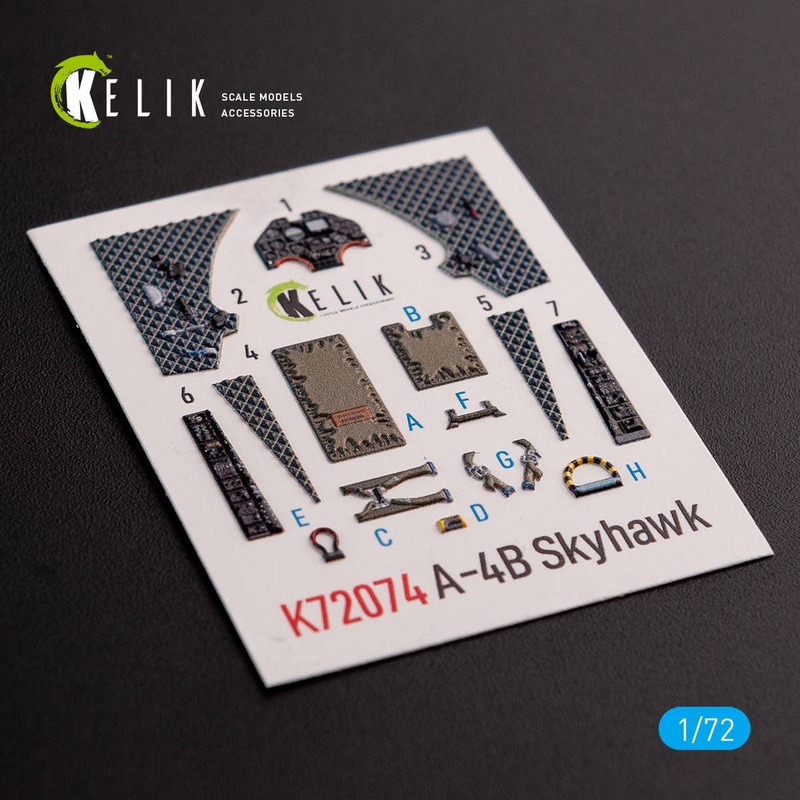 1/72 A-4B  Skyhawk  interior 3D decals for Hobby 2000 / Fujimi Kit