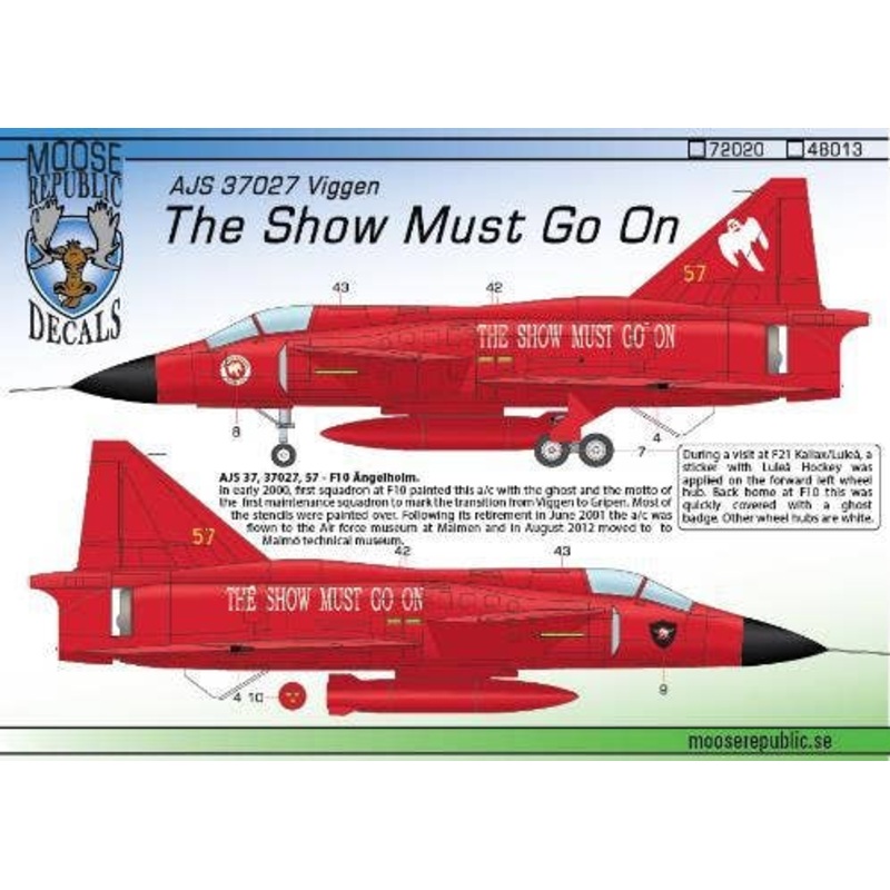 1/72 AJS 37027 Viggen The Show Must Go On