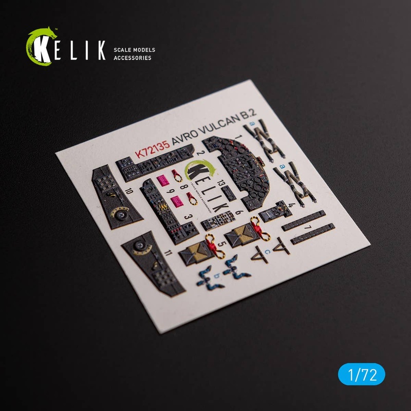 1/72 AVRO VULCAN B.2 Front cockpit - interior  3D decals for Airfix  kit