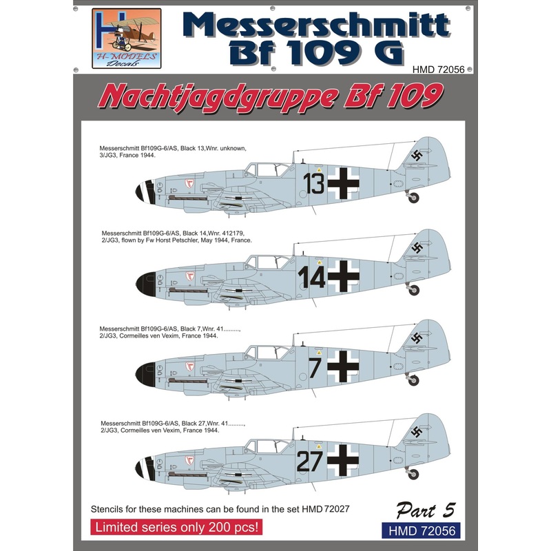 1/72 Bf 109G NJGr Bf 109, Pt.5