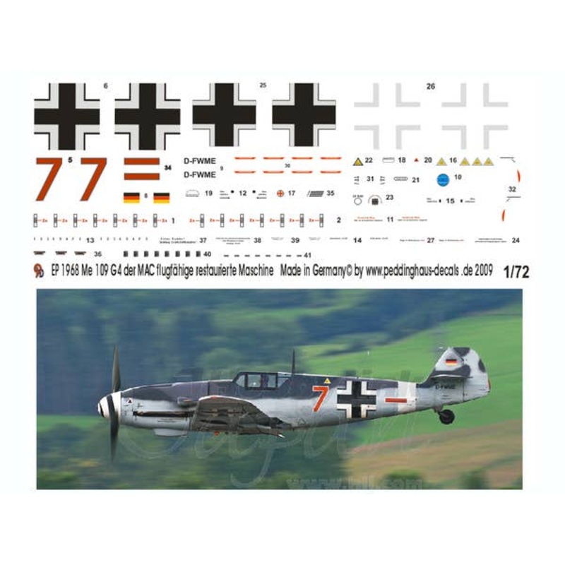 1/72 Bf109G4 MAC Restored Aircraft