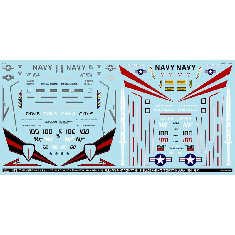 1/72 F-14A Tomcat VF-154 Black Knights Tomcat in Japan 1994/1995