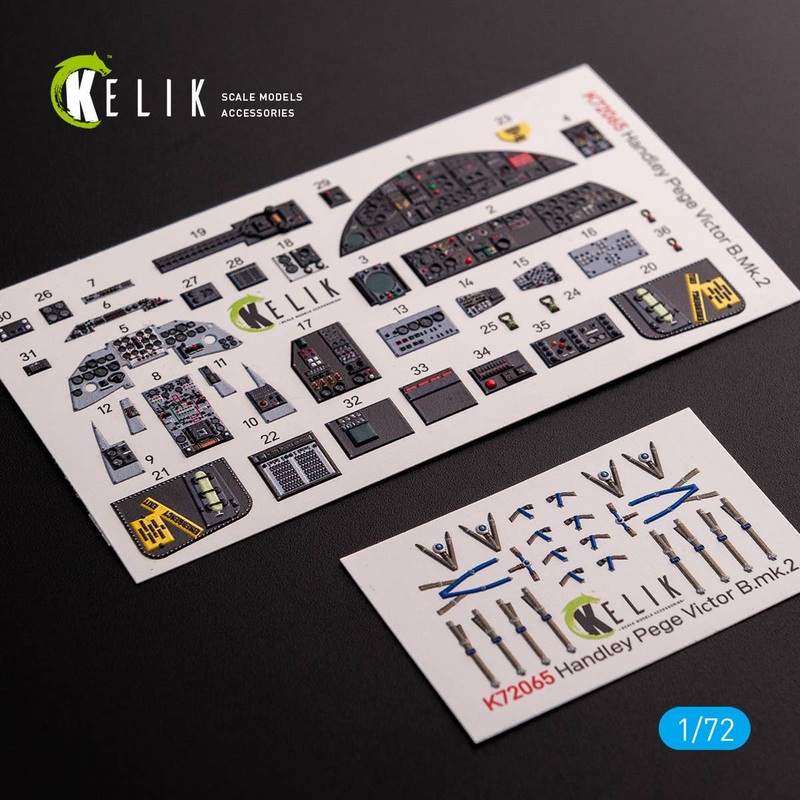 1/72 Handley Page Victor B Mk2 interior 3D decals for Airfix Kit
