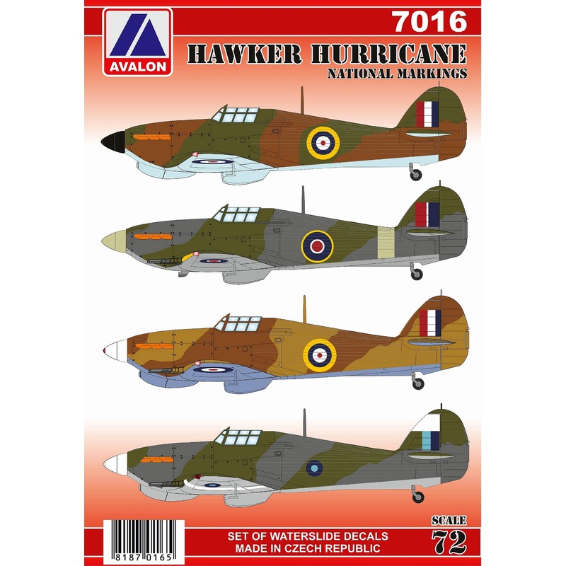 1/72 Hawker Hurricane National Markings