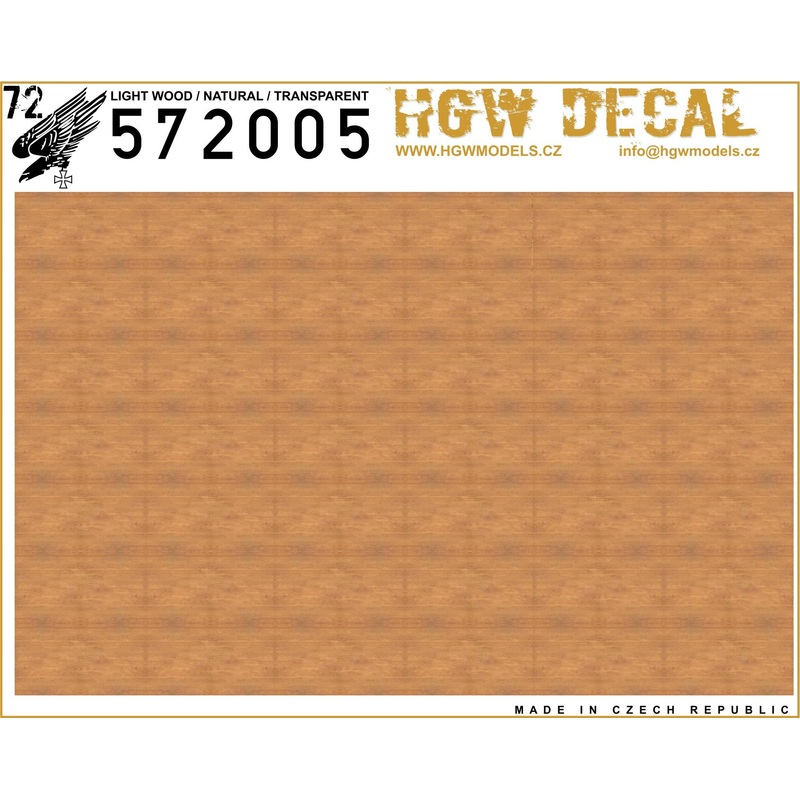 1/72 Light Wood Transparent