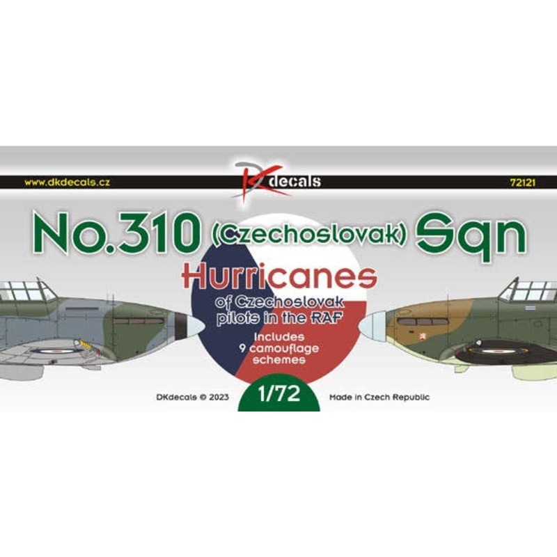 1/72 No.310 Sq. RAF - Hurricanes of Czechoslovak pilots