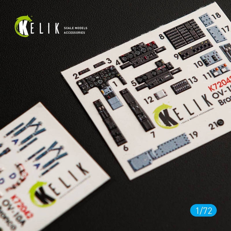 1/72 OV-10A Bronco interior 3D decals for ICM kit