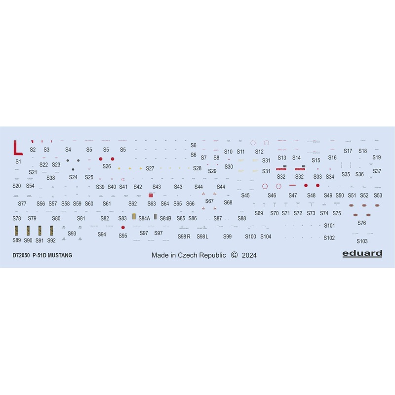 1/72 P-51D stencils