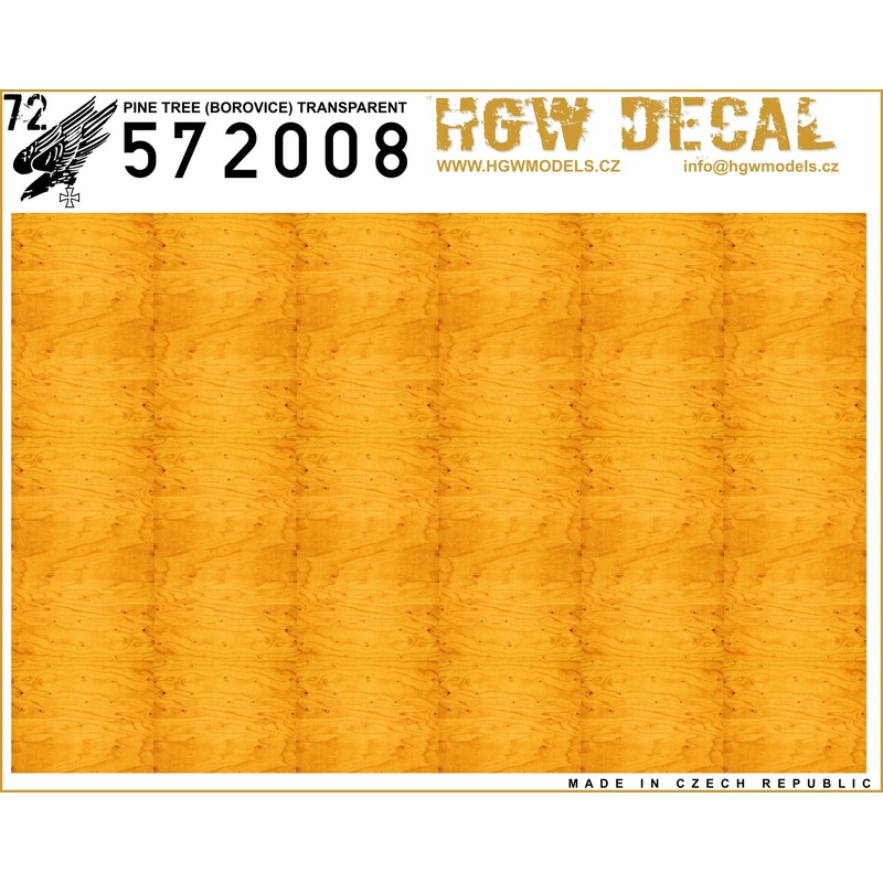 1/72 Pine Tree (Borovice) Yellow Transparent