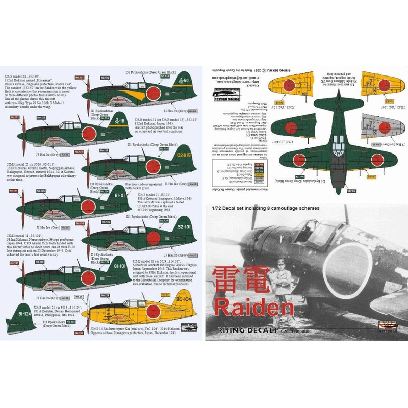 1/72 Raiden Decal