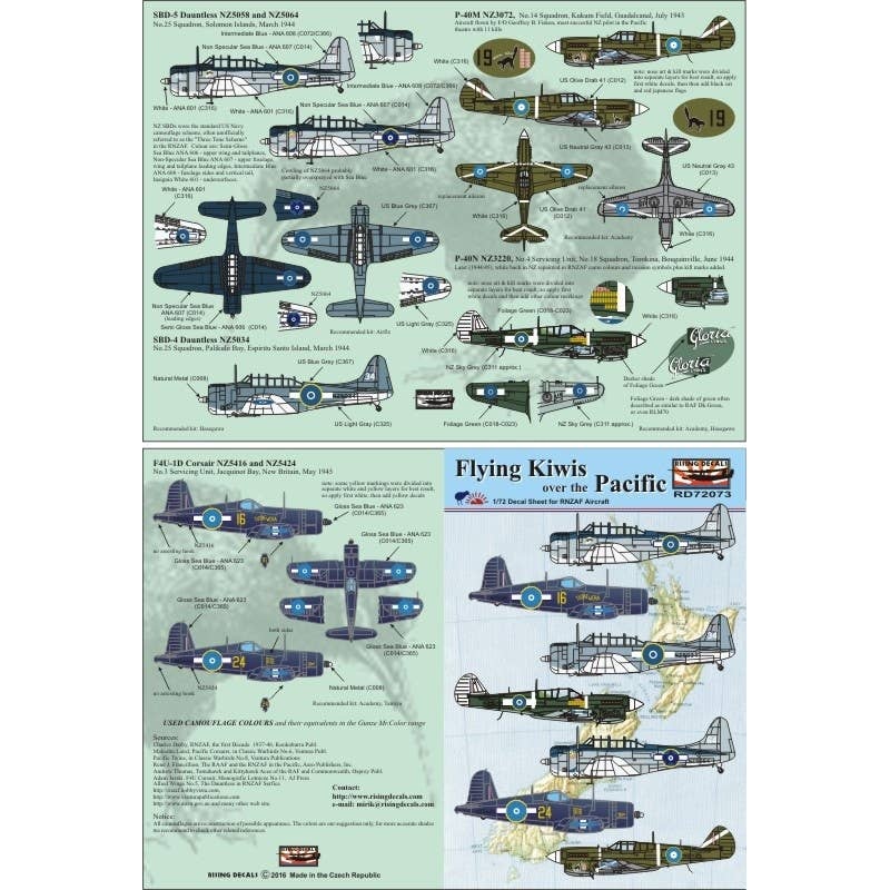 1/72 RNZAF Flying Kiwis Over the Pacific