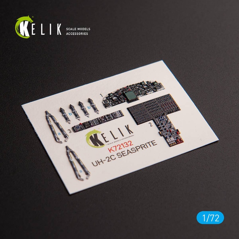1/72 UH-2C SEASPRITE - interior 3D decals for Clear Prop kit