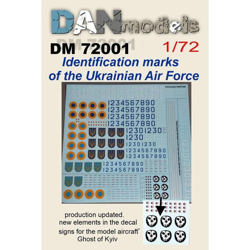 1/72 Ukrainian Air Force Insignia Decal