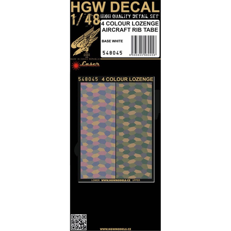 1/48 4 colour lozenge rib tapes