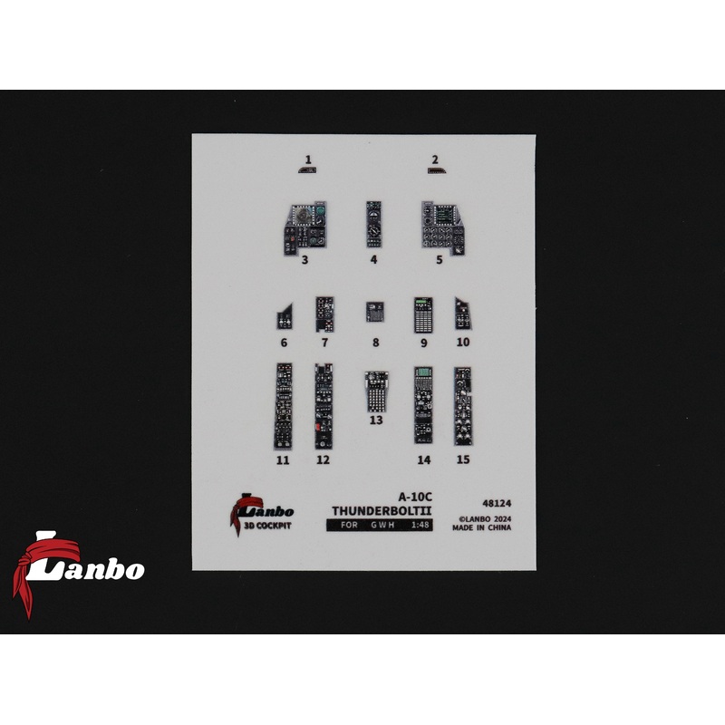 1/48 A-10C Thunderbolt II 3D interior decal