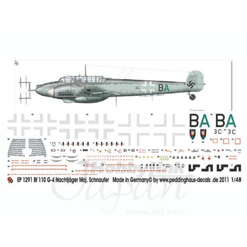 1/48 Bf 110 Nightfighter Major Heinz Wolfgang Schnaufer