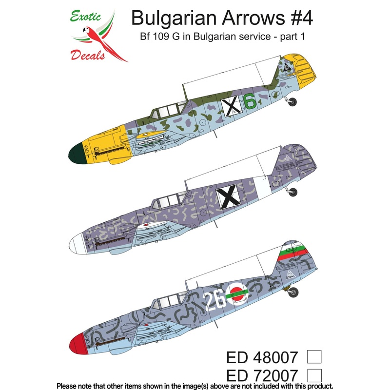 1/48 Bulgarian Arrows #4 Bf 109 G in Bulgarian service - part 1