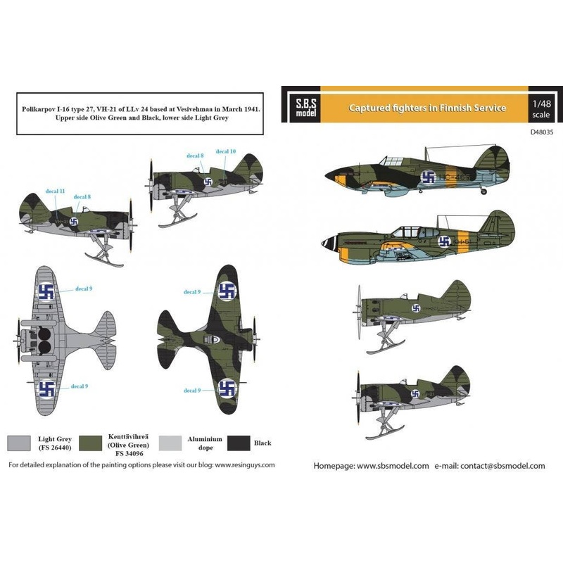 1/48 Captured Fighters in Finnish Service WW II