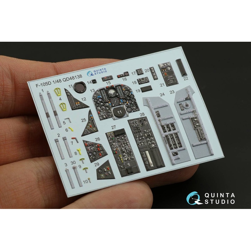 1/48 F-105D 3D-Printed Color Decal for HobbyBoss kit