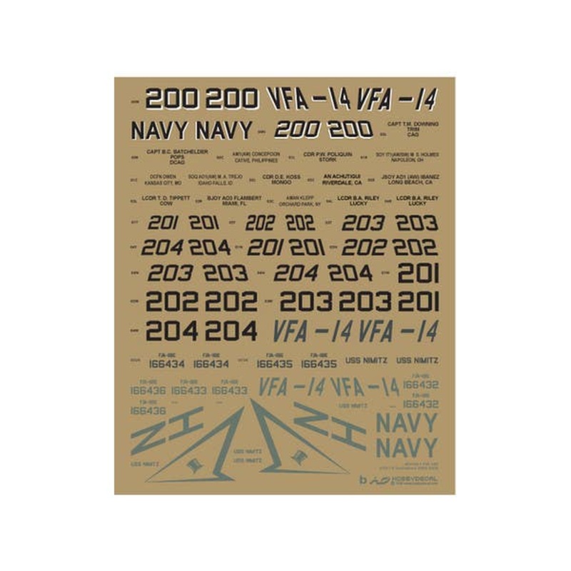 1/48 F/A-18E VFA-14 Tophatters 2008-2009