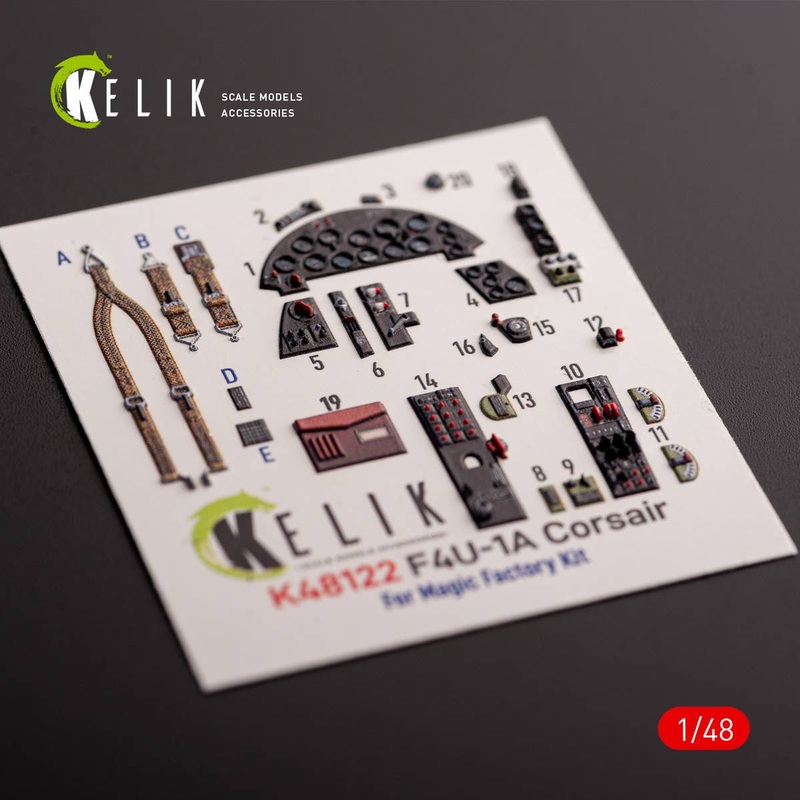 1/48 F4U-1A Corsair - interior 3D decals for Magic Factory kit (for. Magic Factory)