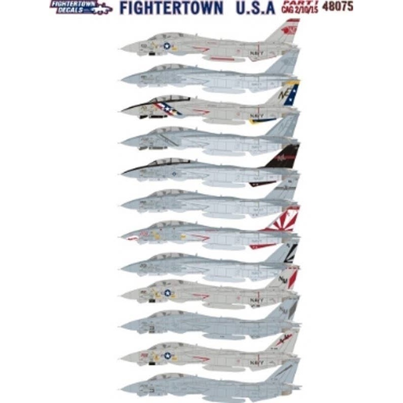 1/48 Fightertown USA Part.1 F-14A F-14 Decal Set